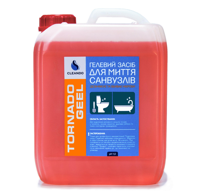 Гель для чищення унітазів TORNADO-GEEL CLEANDO, 5000мл